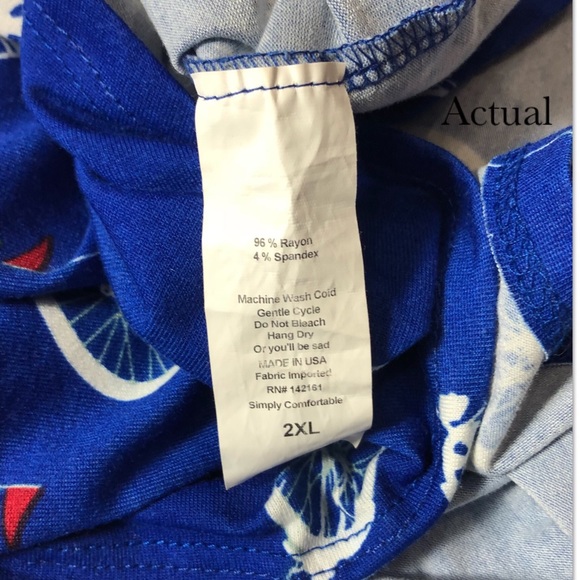 Lularoe bicycle Top 2XL - Picture 7 of 8